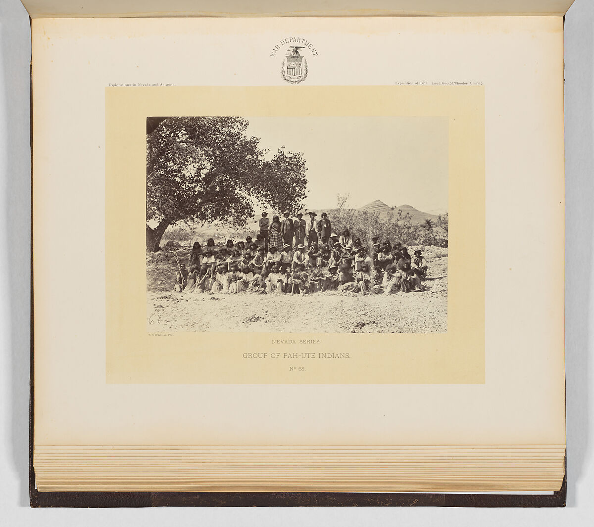 Group of Pah-Ute Indians, Timothy H. O&#39;Sullivan (American, born Ireland, 1840–1882), Albumen silver print from glass negative 