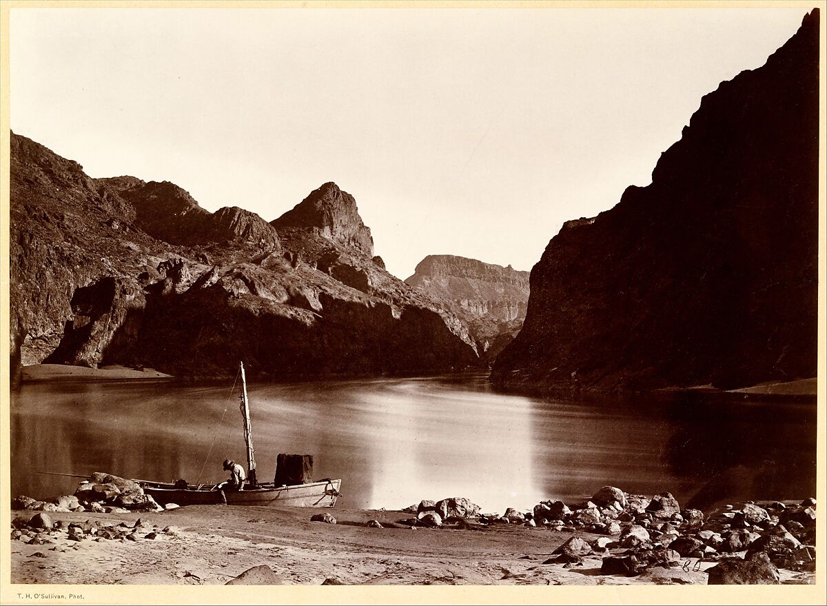 Black Cañon, From Camp 8, Looking Above, Timothy H. O&#39;Sullivan (American, born Ireland, 1840–1882), Albumen silver print from glass negative 