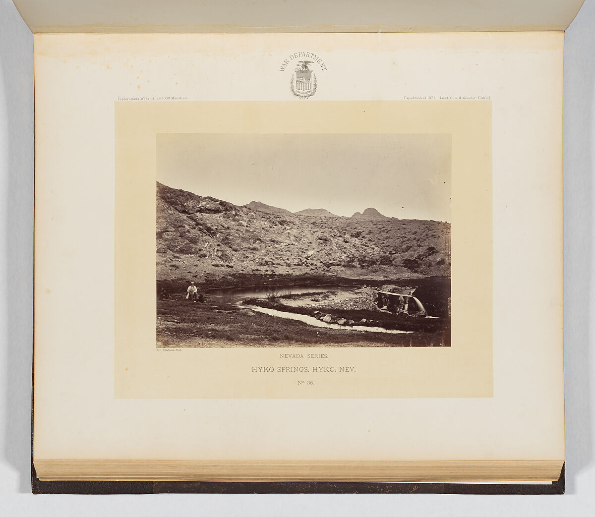 Hyko Springs, Hyko, Nevada, Timothy H. O&#39;Sullivan (American, born Ireland, 1840–1882), Albumen silver print from glass negative 