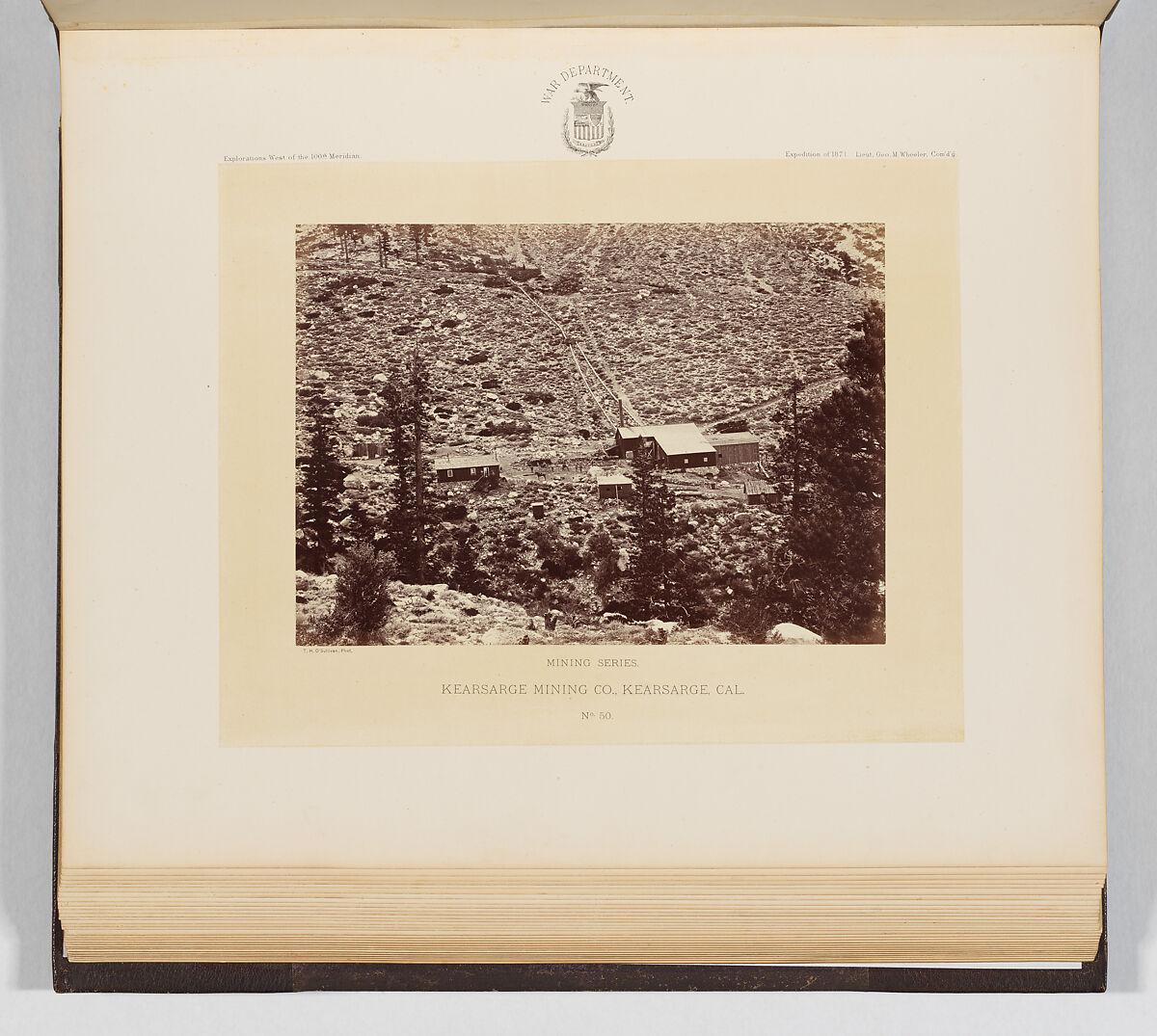 Kearsarge Mining Company, Kearsarge, California, Timothy H. O&#39;Sullivan (American, born Ireland, 1840–1882), Albumen silver print from glass negative 