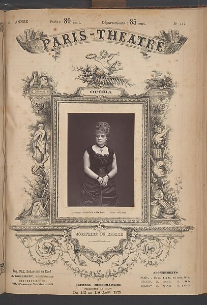 Paris-Théàtre, Nadar (French, Paris 1820–1910 Paris), Woodburytypes