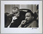 [President Lyndon B. Johnson and Dr. Martin Luther King Jr. at Meeting], Yoichi R. Okamoto (American, 1915–1985), Gelatin silver print