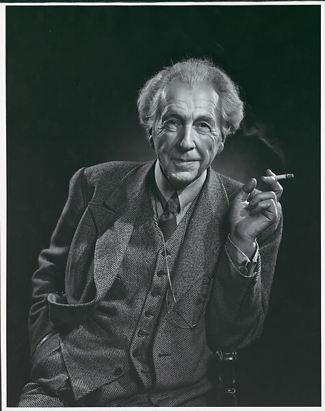 Frank Lloyd Wright, Yousuf Karsh (Canadian (born Armenia), Mardin 1908–2002 Boston, Massachusetts), Gelatin silver print 
