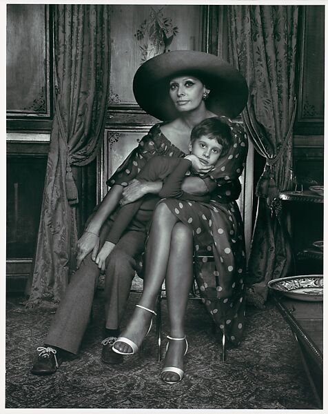 Yousuf Karsh | Sophia Loren with Her Son Eduardo | The Metropolitan ...