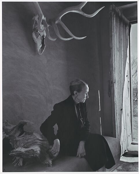 Georgia O'Keeffe, Yousuf Karsh (Canadian (born Armenia), Mardin 1908–2002 Boston, Massachusetts), Gelatin silver print 