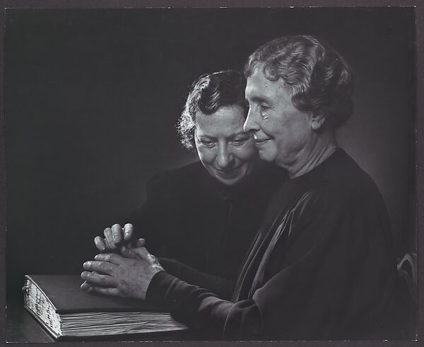 Helen Keller with Polly Thomson, Yousuf Karsh (Canadian (born Armenia), Mardin 1908–2002 Boston, Massachusetts), Gelatin silver print 