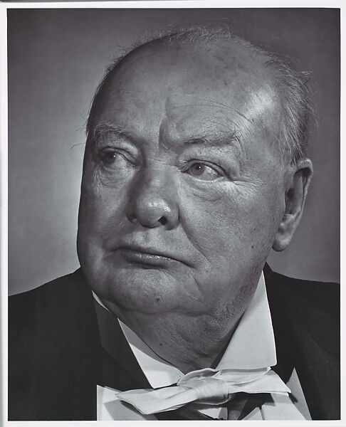Winston Churchill, Yousuf Karsh (Canadian (born Armenia), Mardin 1908–2002 Boston, Massachusetts), Gelatin silver print 