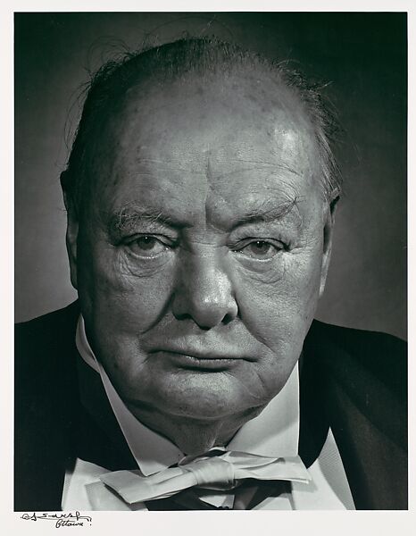 Winston Churchill, Yousuf Karsh (Canadian (born Armenia), Mardin 1908–2002 Boston, Massachusetts), Gelatin silver print 