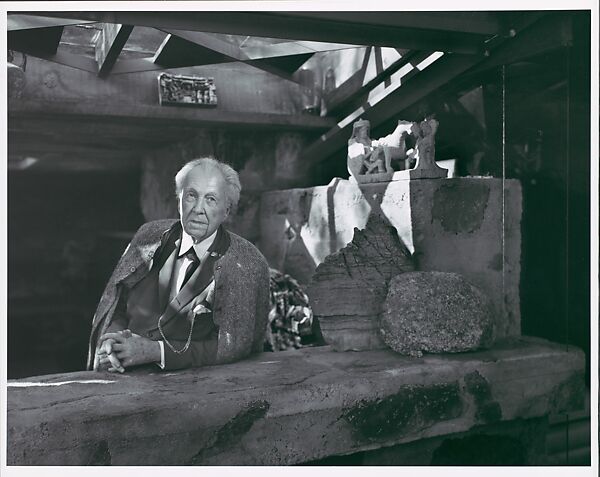 Frank Lloyd Wright, Yousuf Karsh (Canadian (born Armenia), Mardin 1908–2002 Boston, Massachusetts), Gelatin silver print 
