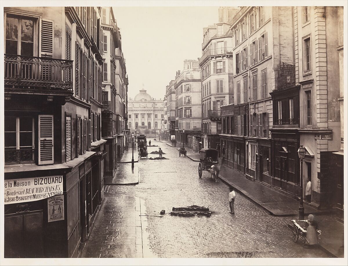 [Rue de Constantine], Charles Marville (French, Paris 1813–1879 Paris), Albumen silver print from glass negative 