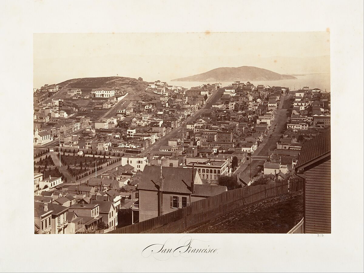 San Francisco, Carleton E. Watkins (American, 1829–1916), Albumen silver print from glass negative 