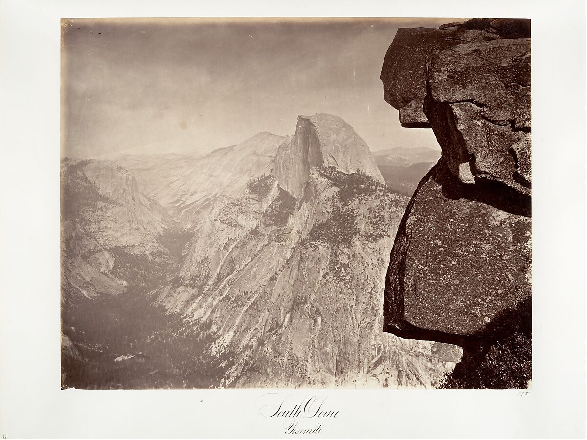 South Dome, Yosemite, Attributed to Carleton E. Watkins (American, 1829–1916), Albumen silver print from glass negative 