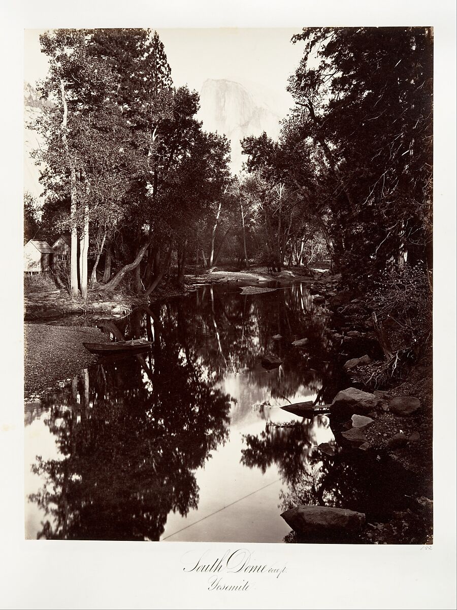 South Dome, 6,000 feet, Yosemite, Attributed to Carleton E. Watkins (American, 1829–1916), Albumen silver print from glass negative 