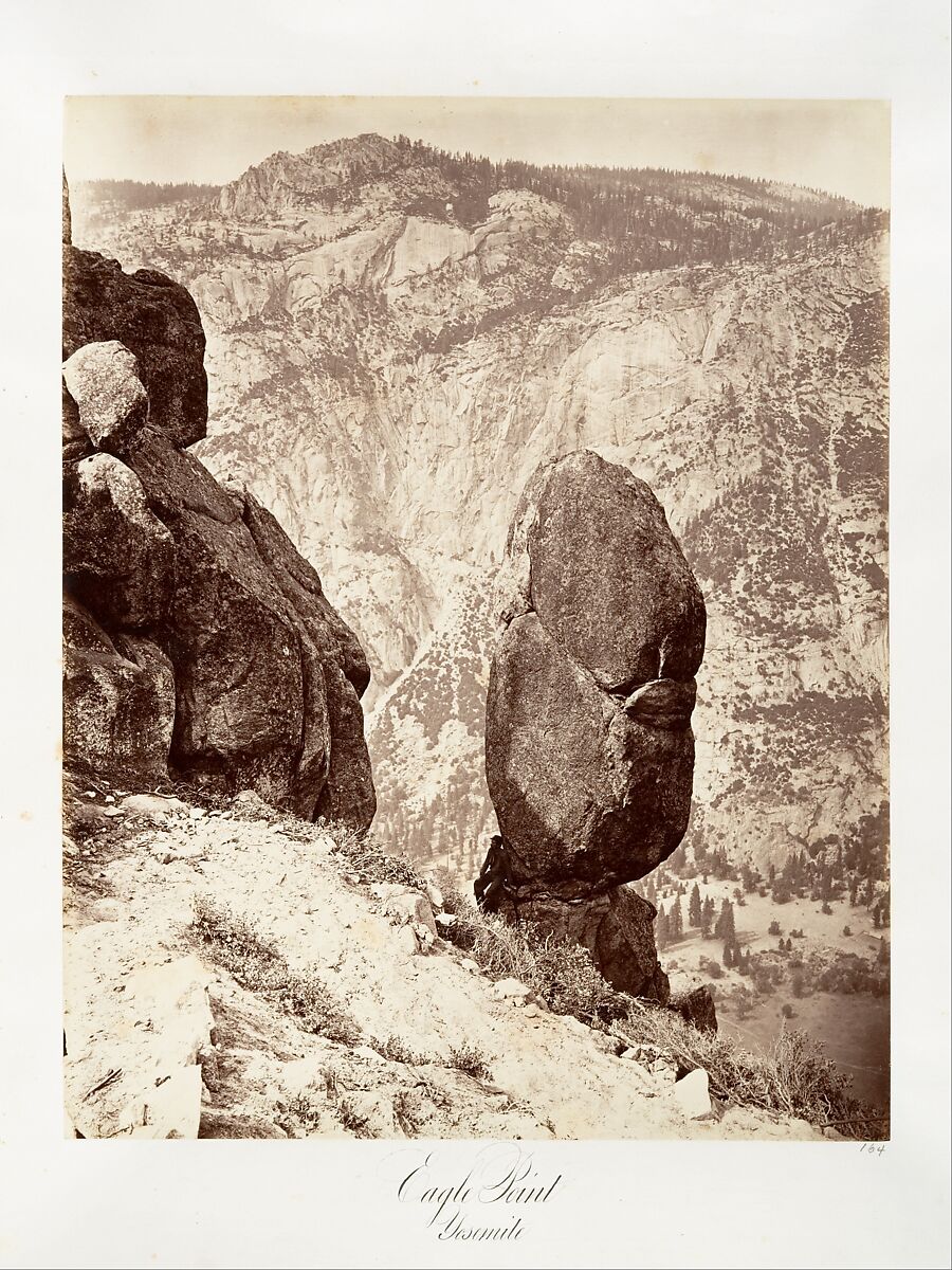 Eagle Point, Yosemite, Attributed to Carleton E. Watkins (American, 1829–1916), Albumen silver print from glass negative 