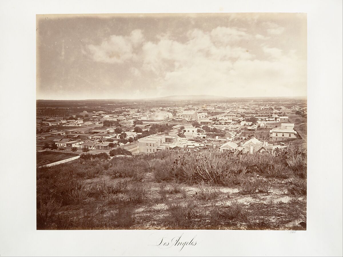 Los Angeles, Carleton E. Watkins (American, 1829–1916), Albumen silver print from glass negative 