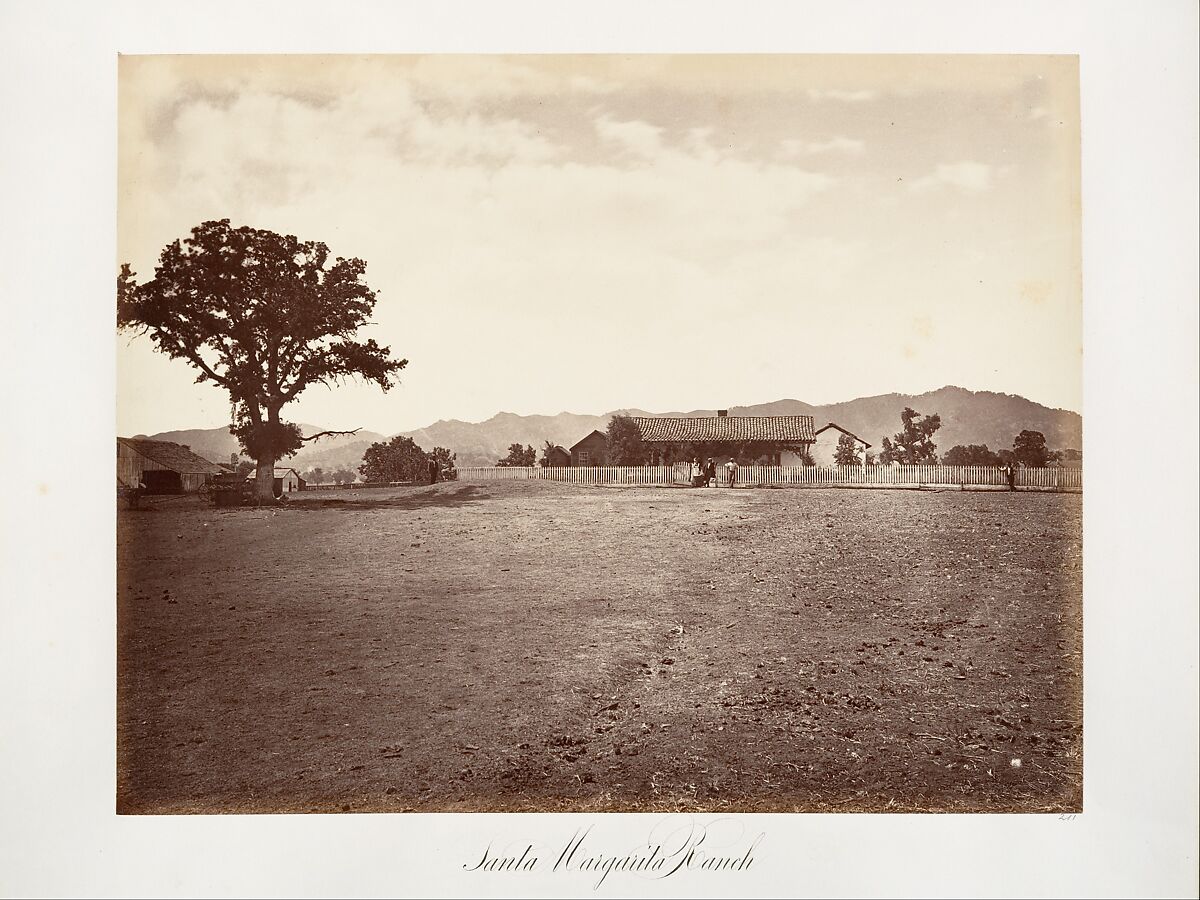Santa Margarita Ranch, Carleton E. Watkins (American, 1829–1916), Albumen silver print from glass negative 