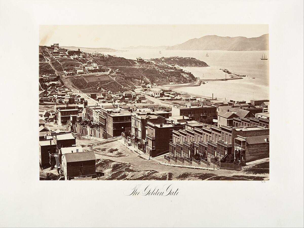 The Golden Gate, Carleton E. Watkins (American, 1829–1916), Albumen silver print from glass negative 