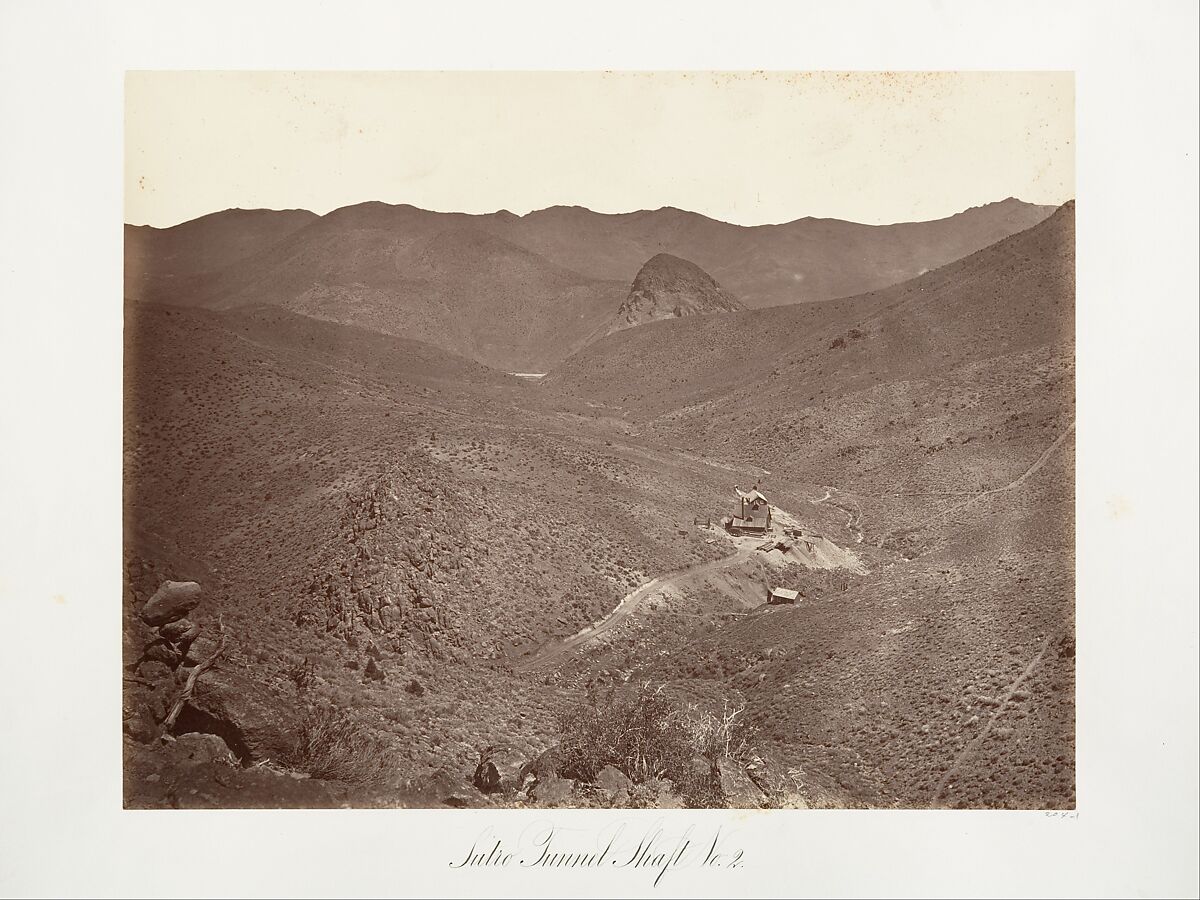 Sutro Tunnel Shaft No. 2, Carleton E. Watkins (American, 1829–1916), Albumen silver print from glass negative 