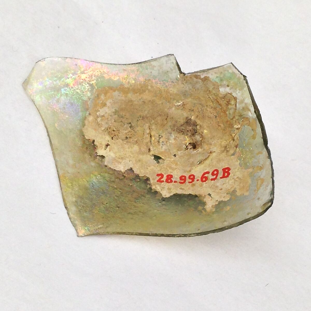 Fragment of a Glass Bottle, Glass, Syrian