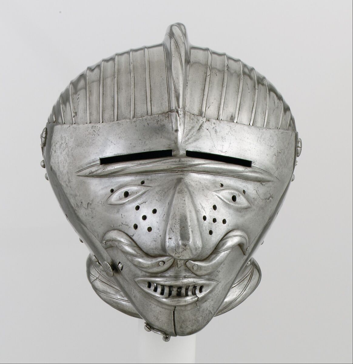 Armet with Mask Visor, Steel, German, Nuremberg or Austrian, Innsbruck