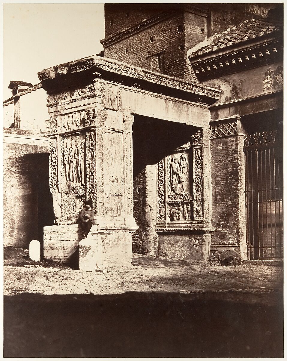 [Arch of the Argentarii, or, Goldsmith's Gate, Rome], Unknown, Albumen silver print from glass negative 