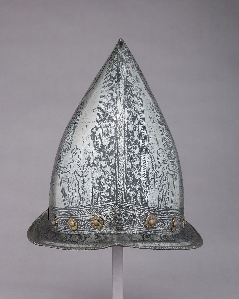 Cabasset, Steel, brass, Italian, Brescia