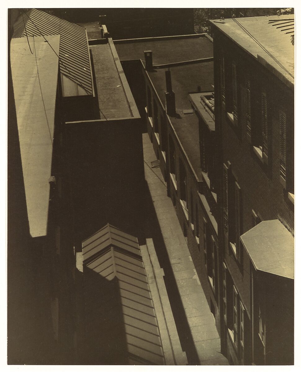 [View of Rooftops], Morton Schamberg (American, Philadelphia, Pennsylvania 1881–1918 Philadelphia, Pennsylvania), Gelatin silver print 