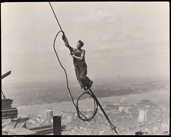 Icarus, Empire State Building, Lewis Hine  American, Gelatin silver print