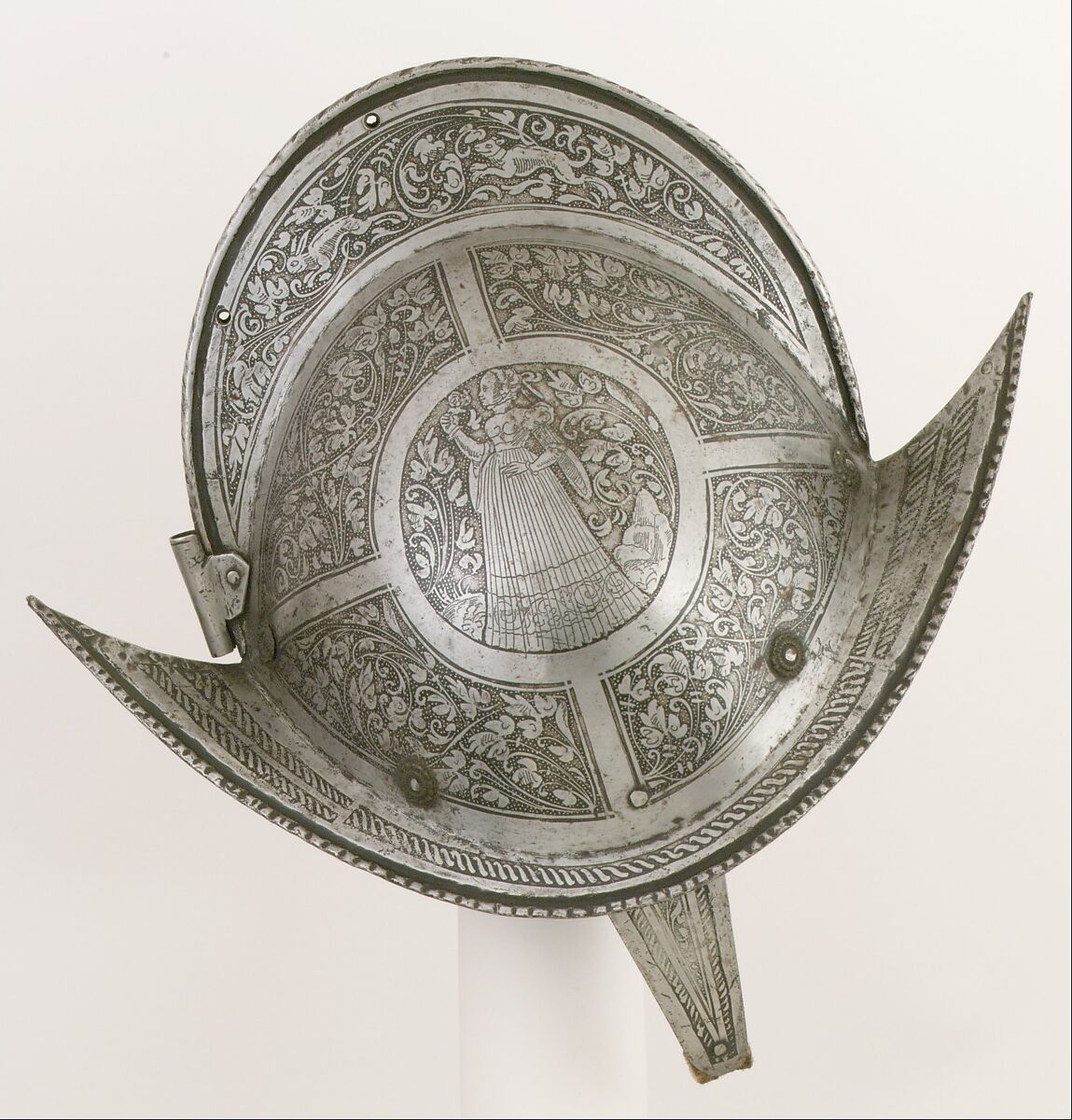 Comb Morion, Steel, brass, German