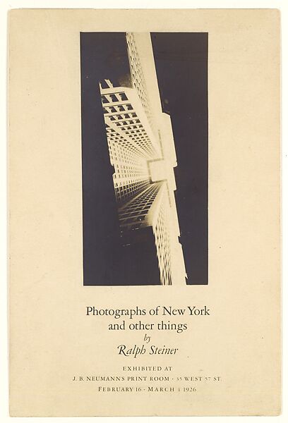 New York, Ralph Steiner (American, Cleveland 1899–1986 Hanover, New Hampshire), Gelatin silver print 