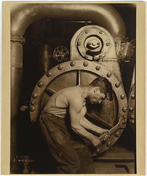 Steamfitter, Lewis Hine (American, 1874–1940), Gelatin silver print 