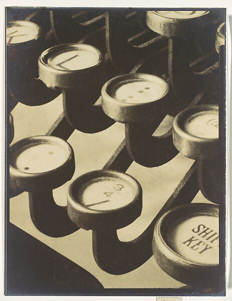 Typewriter Keys, Ralph Steiner  American, Gelatin silver print