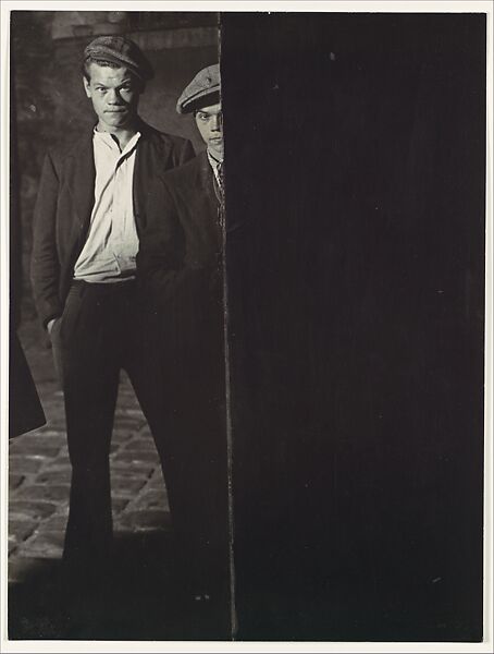 Two Toughs in Big Albert's Gang, Brassaï (French (born Romania), Brașov 1899–1984 Côte d&#39;Azur), Gelatin silver print 