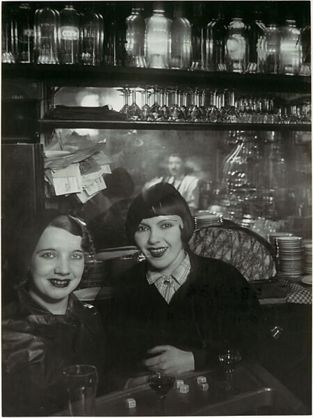 Prostitutes in a Bar, Boulevard Rochechavart, Montmartre, Brassaï (French (born Romania), Brașov 1899–1984 Côte d&#39;Azur), Gelatin silver print 