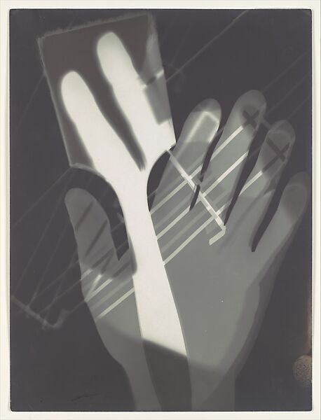 Fotogramm, László Moholy-Nagy (American (born Hungary), Borsod 1895–1946 Chicago, Illinois), Gelatin silver print 