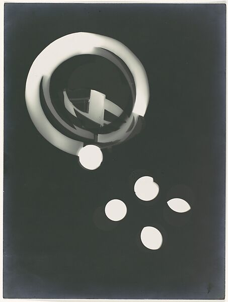 Fotogramm, László Moholy-Nagy (American (born Hungary), Borsod 1895–1946 Chicago, Illinois), Gelatin silver print 