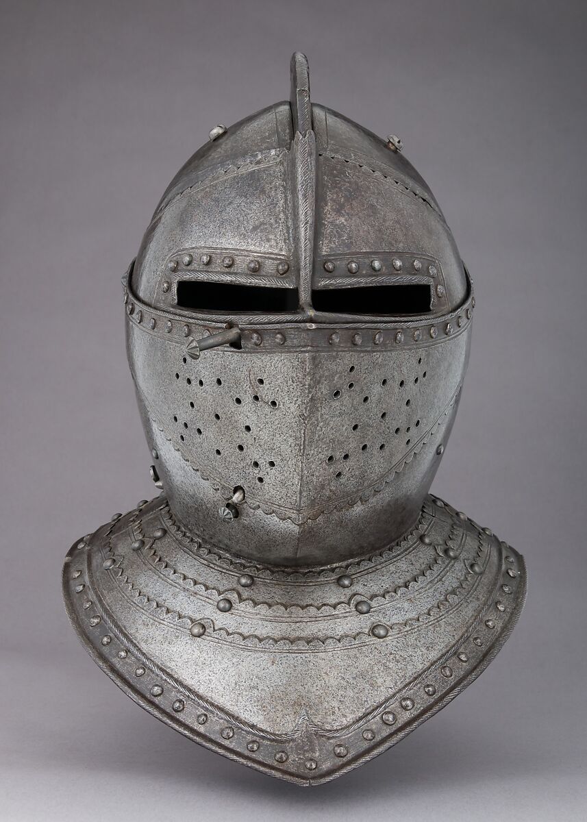 Close-Helmet for the Field, Steel, gold, French