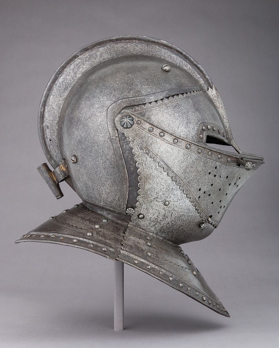 Close-Helmet for the Field, Steel, gold, French