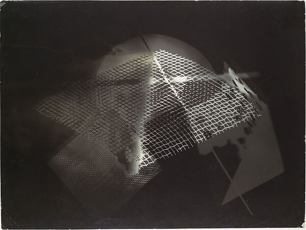 Fotogramm, László Moholy-Nagy (American (born Hungary), Borsod 1895–1946 Chicago, Illinois), Gelatin silver print 