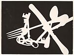 [Photogram; Knife, Fork, Spoon, Keys]