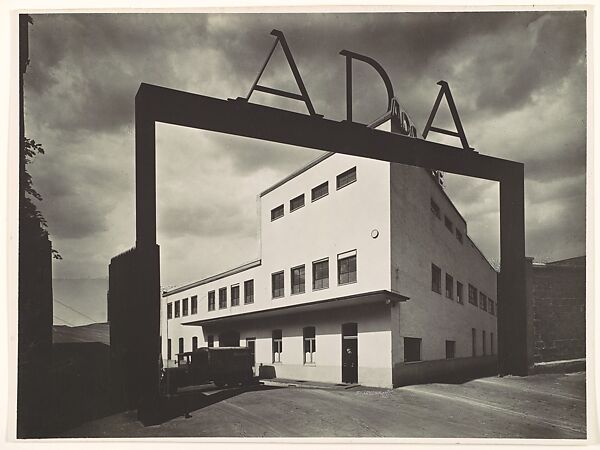 [Entrance to ADA Cheese Factory in Cologne-Rodenkirchen], Werner Mantz (German, Cologne 1901–1983 Eijsden), Gelatin silver print 