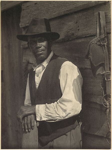 [Man with Bridle], Doris Ulmann (American, 1882–1934), Platinum print 