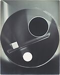 [Photogram of Geometric Forms: 2 Circles, Square and Bar Inscribed within Larger Circle]