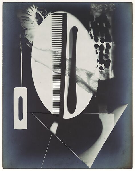 Man Ray | [Rayograph; Comb, Straight Razor Blade, Needle and Other