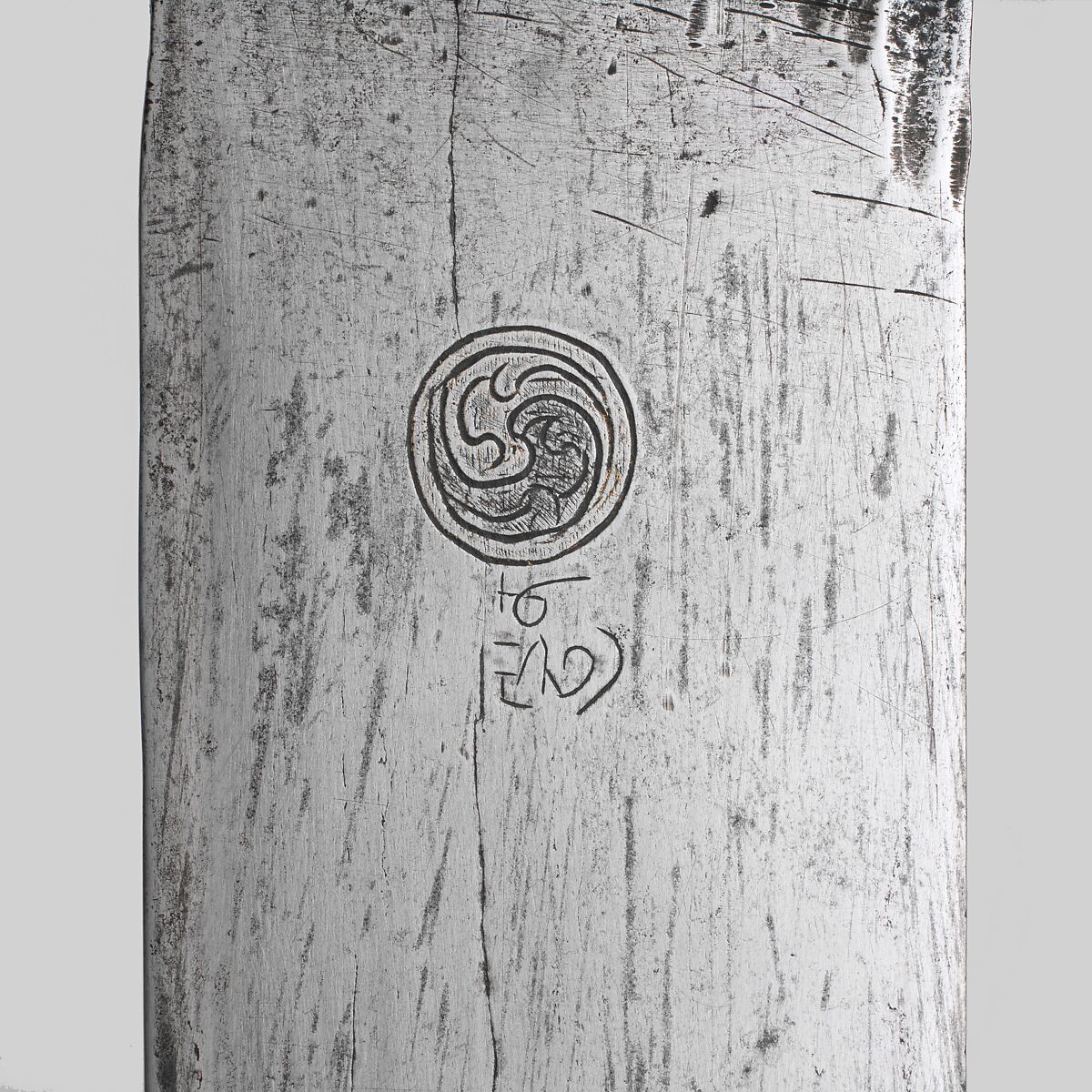 Sword, Iron, wood, silver, copper alloy, ray skin, leather, Eastern Tibetan