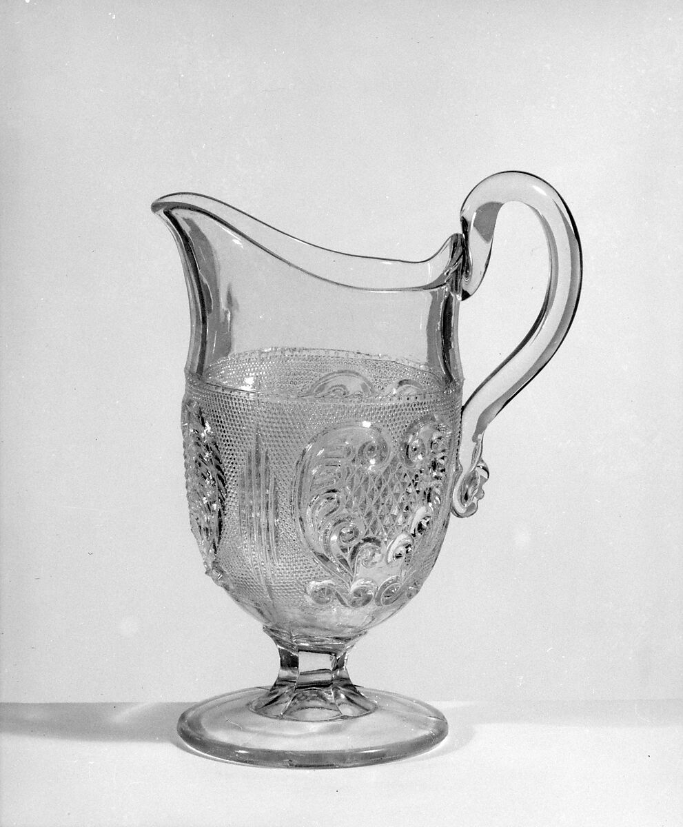 Creamer, Probably Bakewell, Pears and Company (1836–1882), Pressed glass, American 