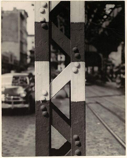 Third Avenue Elevated, New York City, Ralston Crawford (American (born Canada), St. Catharines 1906–1978 New York), Gelatin silver print 