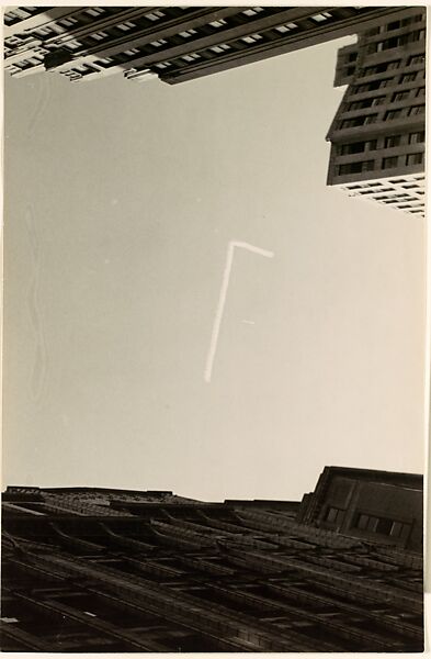 [Skywriting, New York City], Ralston Crawford (American (born Canada), St. Catharines 1906–1978 New York), Gelatin silver print 