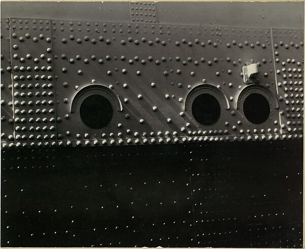 [Detail of Bolts and Portholes on the Side of a Ship, New York City], Walker Evans (American, St. Louis, Missouri 1903–1975 New Haven, Connecticut), Gelatin silver print 