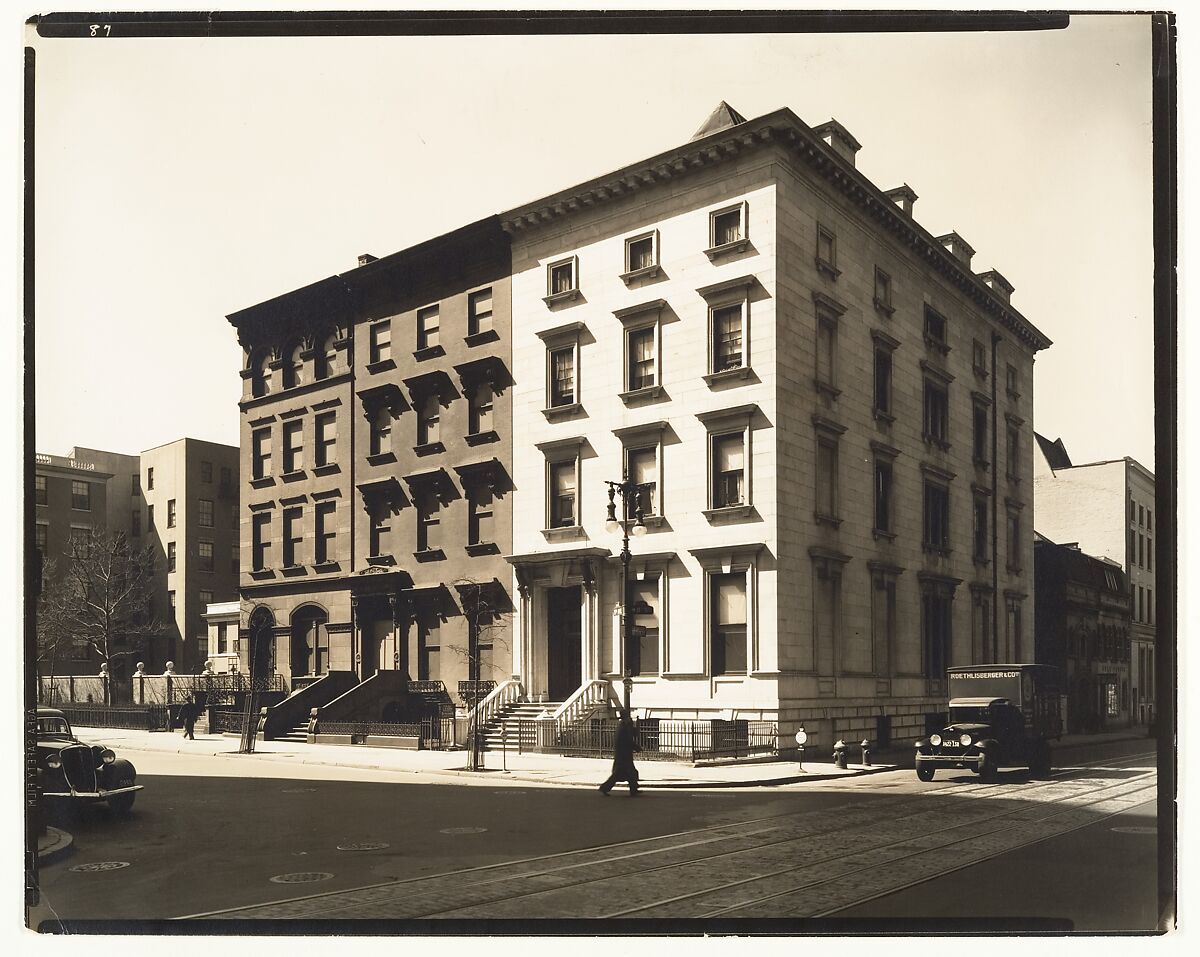 Fifth Avenue, Nos. 4, 6, 8, Berenice Abbott (American, Springfield, Ohio 1898–1991 Monson, Maine), Gelatin silver print 